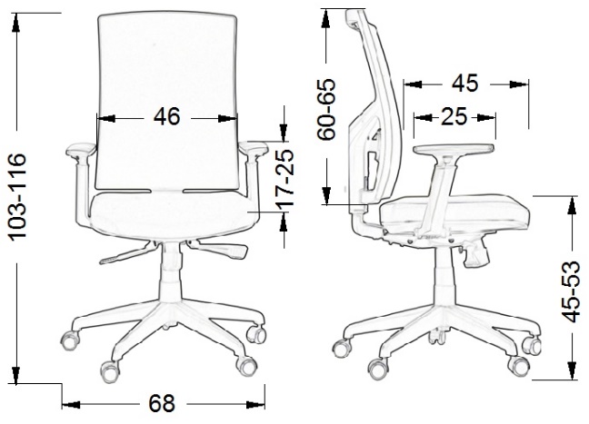 Krzesło obrotowe ST-KB 8922B-S